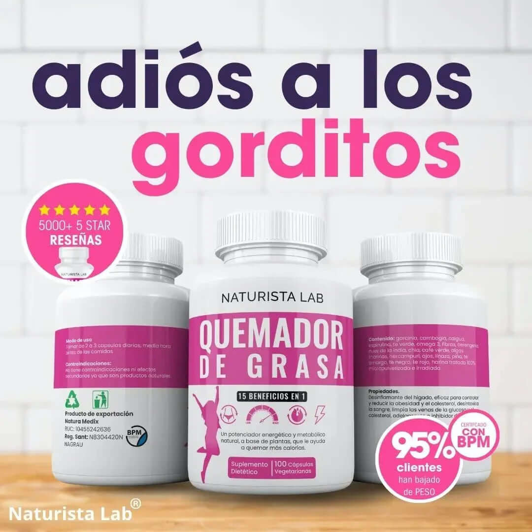 Suplemento Quemador de Grasa Natural 15 en 1 - Detox para Bajar de Peso y Reducir Medidas Guayaquil