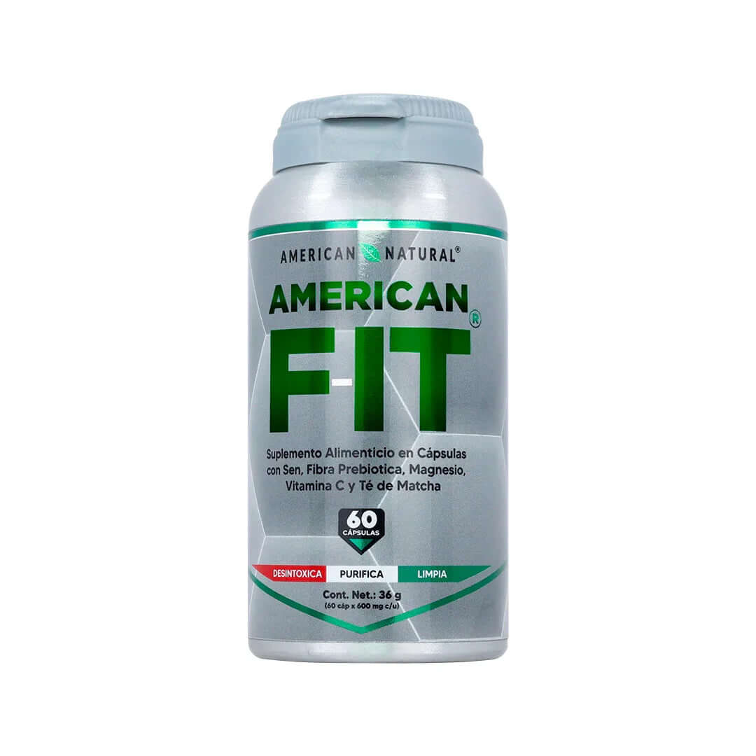 American Fit Cápsulas Detox para Limpieza de Colon y Adelgazar con Té Matcha y Magnesio - Suplemento Natural en Ecuador