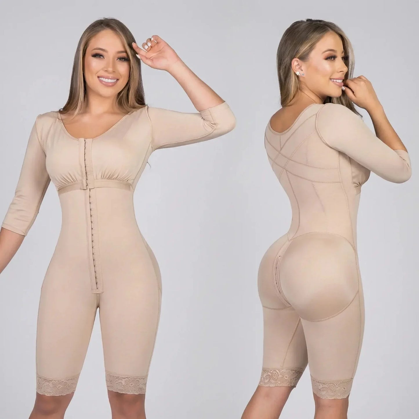 Faja Lipo-Reductora Manga | Cobertura Total Powernet